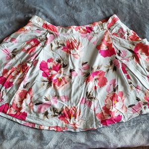 Floral Skirt with POCKETS